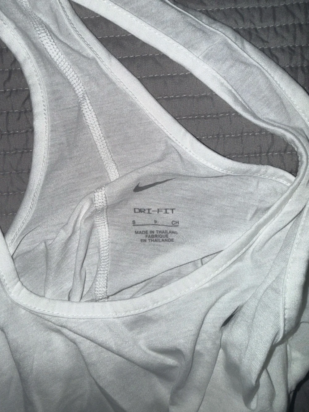Nike White running Racerback Tank